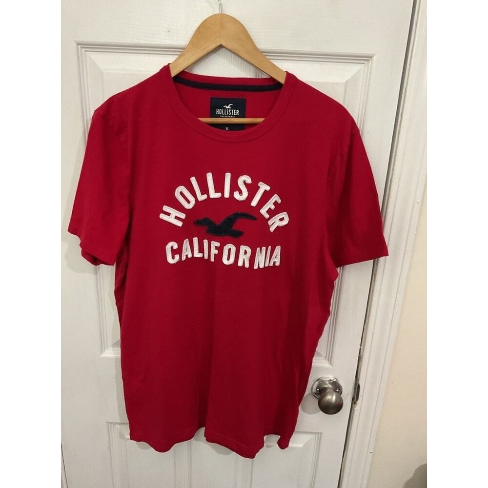 Hollister California Red T-Shirt XL